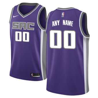 Men & Youth Customized Sacramento Kings Nike Purple Swingman Icon Edition Jersey